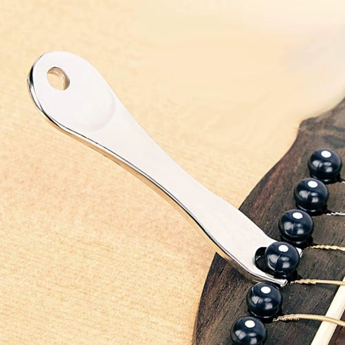 12 Pcs Acoustic Guitar Bridge Pins with Bridge Pin Puller Remover & Guitar Bridge Saddle Nut, Replacement Parts and Accessories