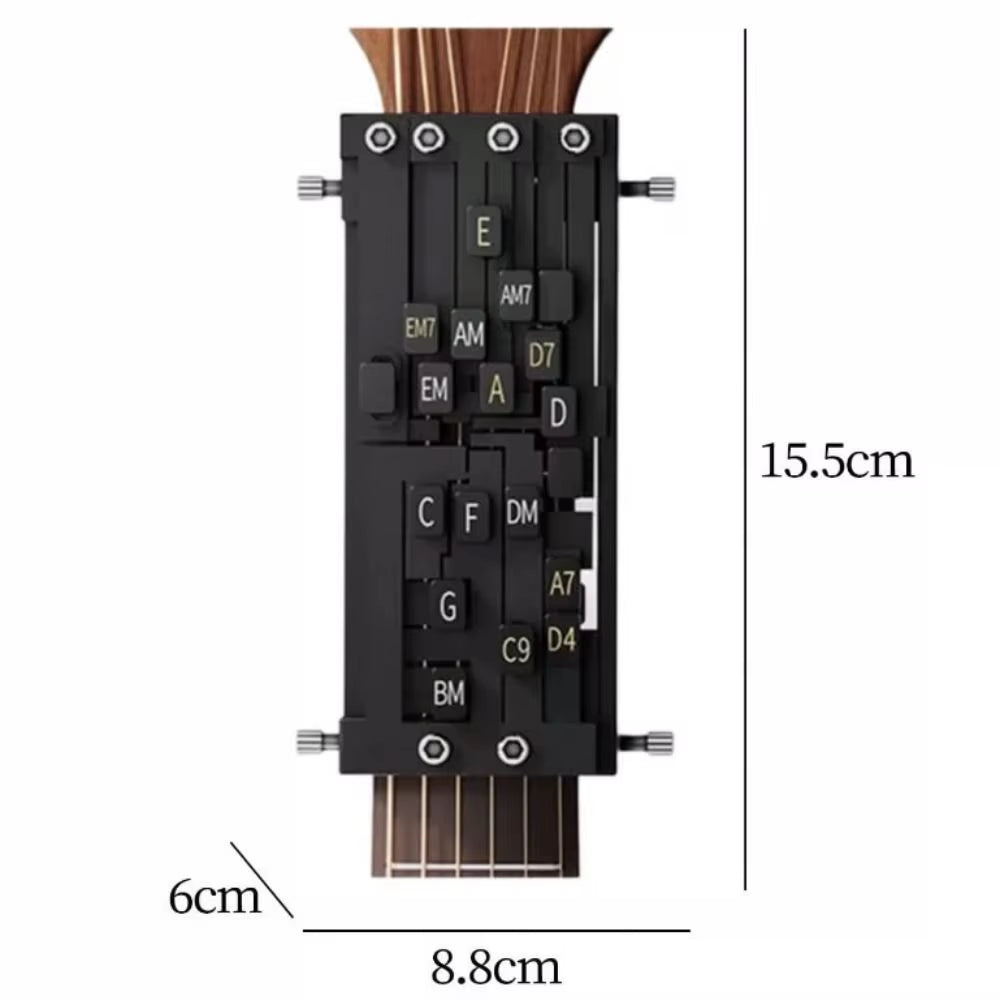Double Guitar Chord Presser Guitar Chord Trainer Guitar Aid Chord Tool Guitar Aid Chords Trainer Guitar Accessories for Beginner