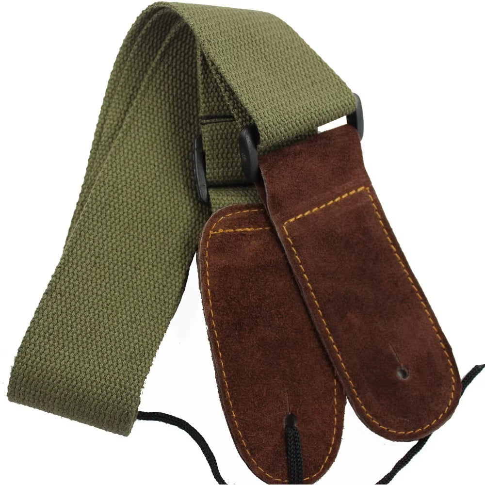 Cowhide Head Cotton Guitar Strap Electric Guitar Folk Guitar Acoustic Guitar Universal Guitar Strap
