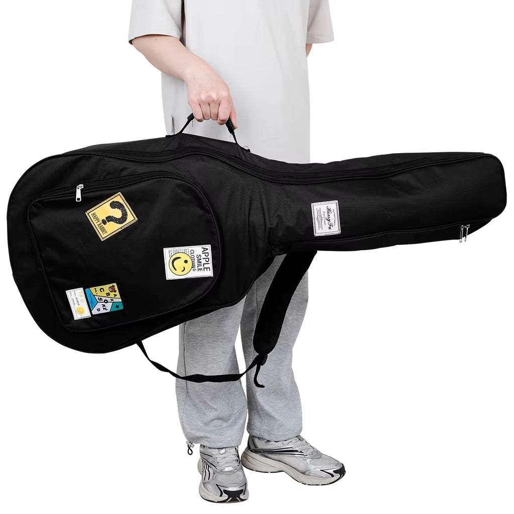 40/41 Inch Guitar Bag Acoustic Classical Guitar Waterproof Rip-Stop Oxford Backpack Double Straps Padded Guitar Case Bag