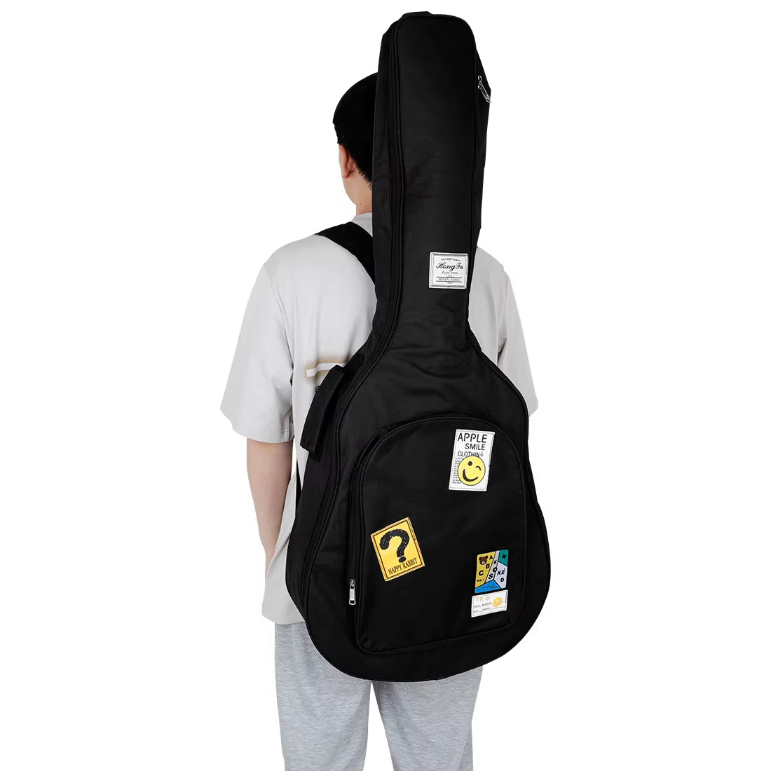 40/41 Inch Guitar Bag Acoustic Classical Guitar Waterproof Rip-Stop Oxford Backpack Double Straps Padded Guitar Case Bag