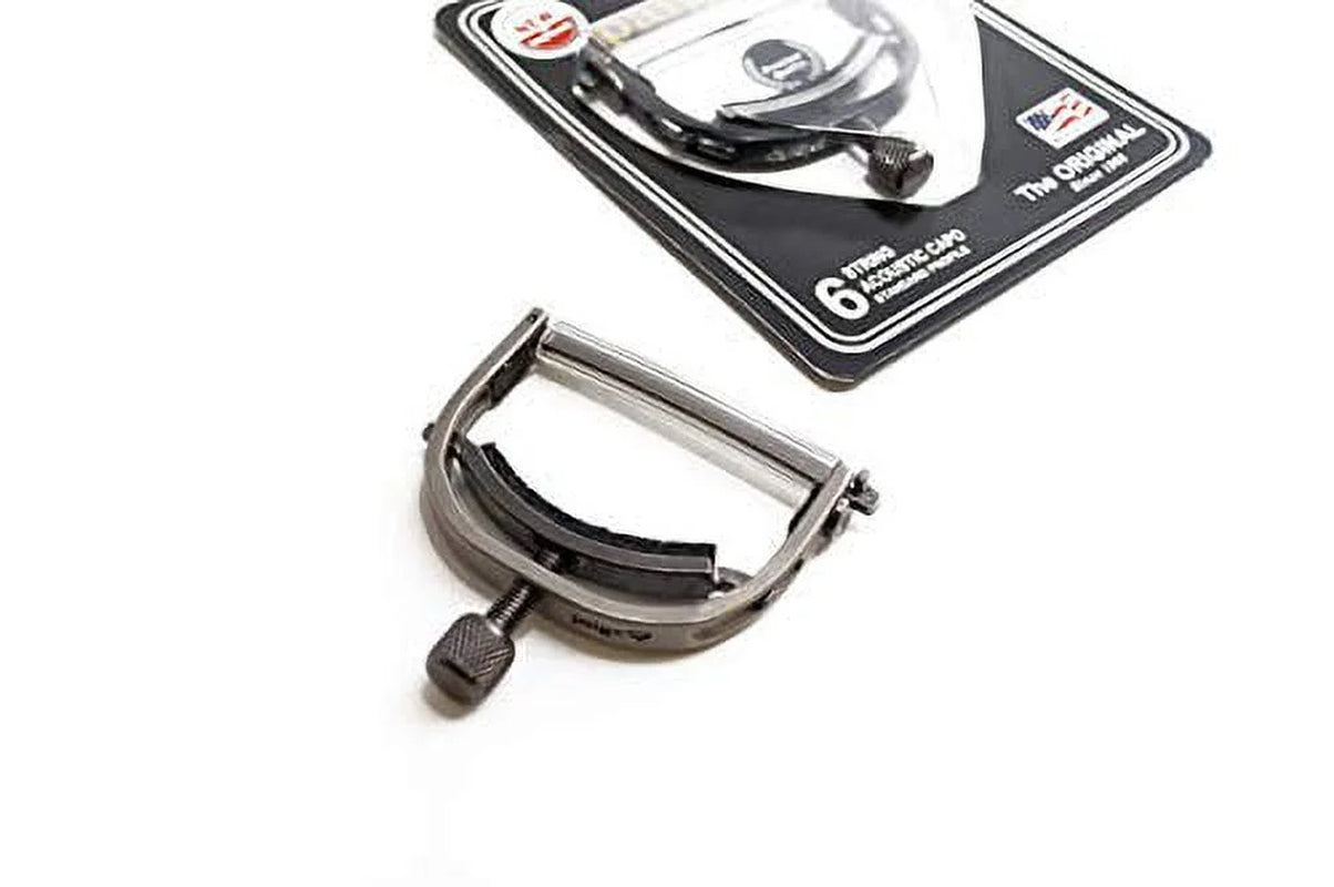6-String Standard Guitar Capo - Made in the USA,- Premium Capo for Acoustic Guitars