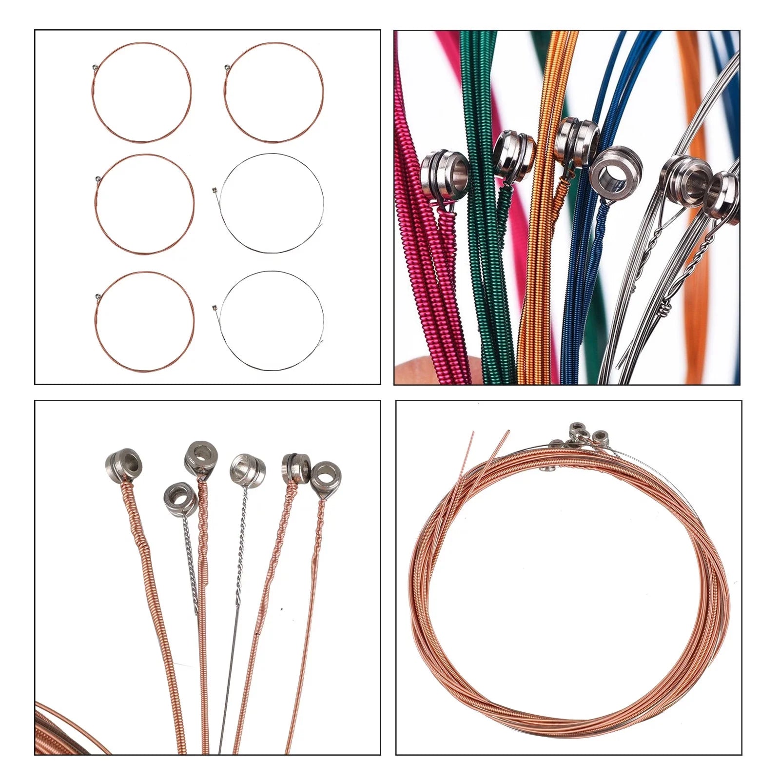 Guitar Accessories Kit, 45Pcs Guitar Tool Replacement W/ Guitar Strings, Guitar Picks, Guitar Nut/Saddle, 3-In-1 Restring Tool, Guitar Hanger, Bridge Pin for Acoustic/Electric Guitar, Bass, Banjo