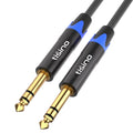 1/4 Inch TRS Cable, Quarter Inch 1/4 TRS Balanced Stereo Audio Cable Male to Male Pro Interconnect Cable Guitar Cable, Nylon Braid - 3 FT