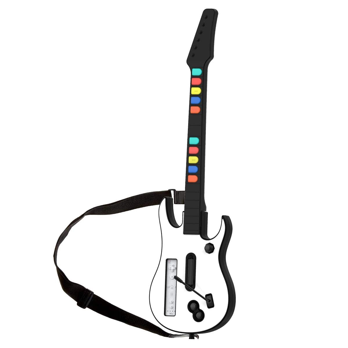 Guitar Controller, Wireless Guitar Hero Controller for Wii, Rock Band 2, Wii U, Clone Hero Games (Excluding Rock Band 1)