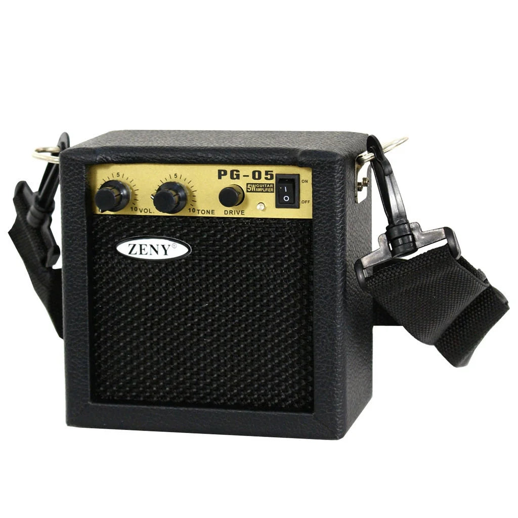 Kids Beginner Accessories Pack with 5W Amp Case 30" Electric Guitar, Black