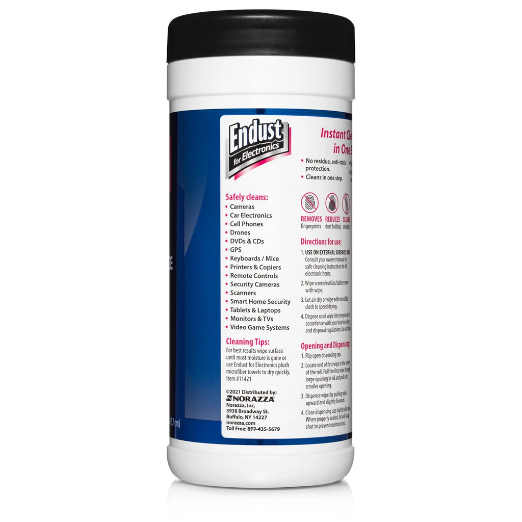 Antistatic Electronics Cleaning Wipes, 70 Count