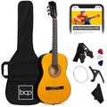 38In Beginner Acoustic Guitar Starter Kit W/ Gig Bag, Strap, Extra Strings - Natural