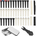 36PCS Acoustic Guitar Bridge Pins Pegs with 2 PCS Guitar Saddle Nut and Bridg...