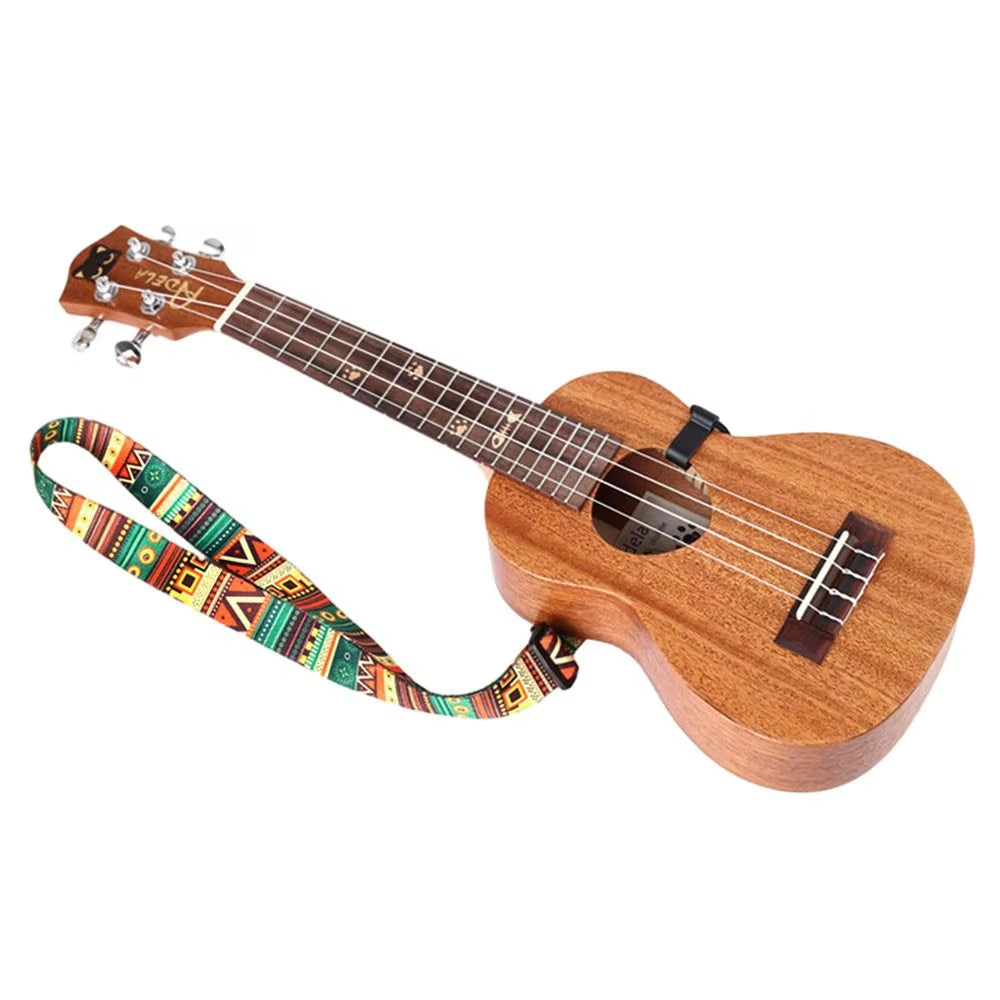 Adjustable Guitar Strap Ukulele Accessory Ethnic Style Polyester Guitar Belts Ukulele Strap Guitar