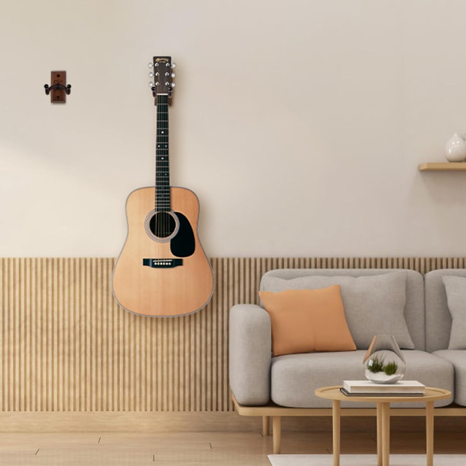 Guitar Wall Mount, 2 Pack Guitar Wall Hanger, Guitar Hanger Wall Hook Ho