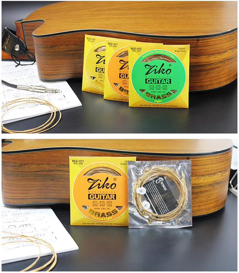 Acoustic Guitar Strings Carbon Steel Hexagonal Alloy Beginners Professional Practice Folk Guitar Strings Guitar Accessories