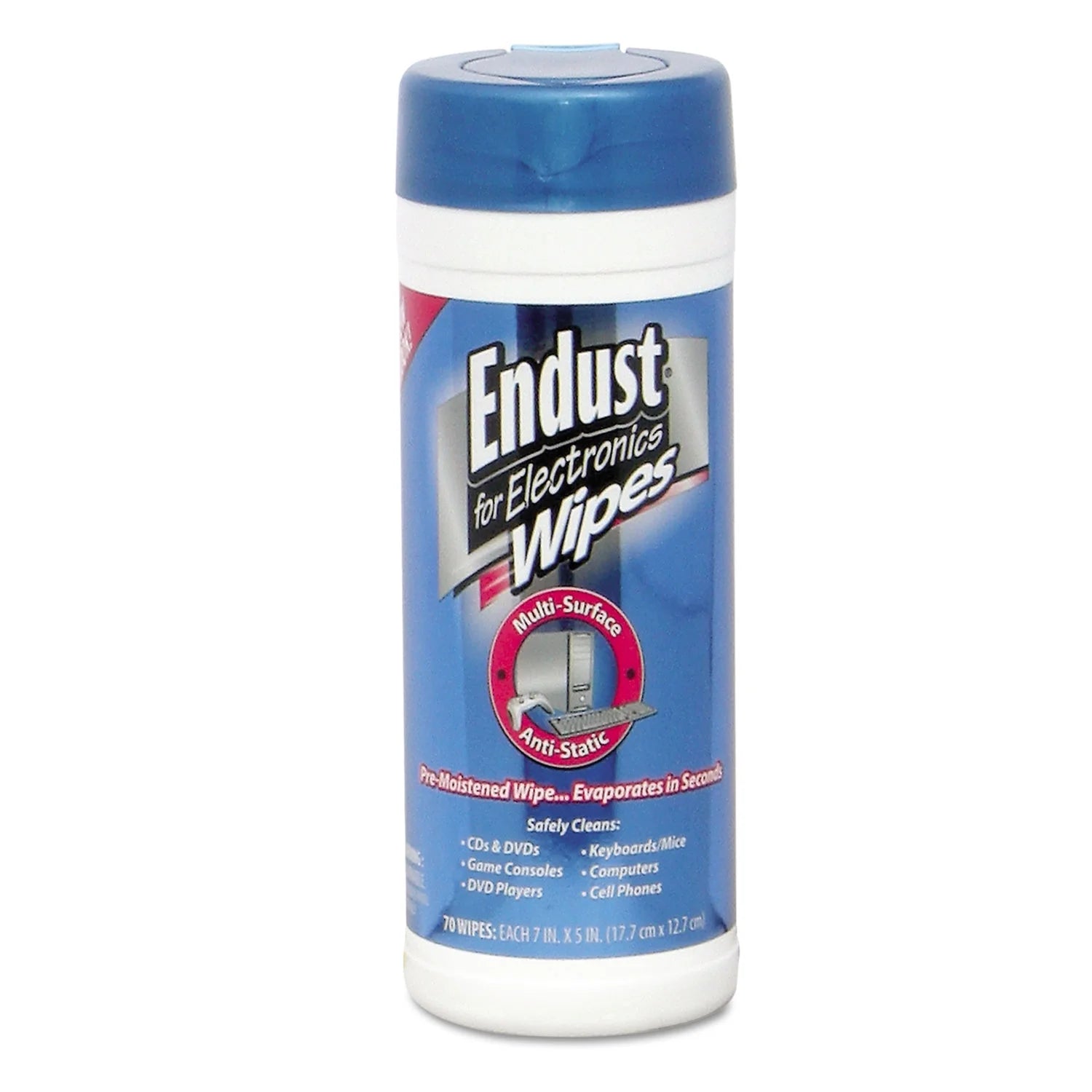Antistatic Electronics Cleaning Wipes, 70 Count