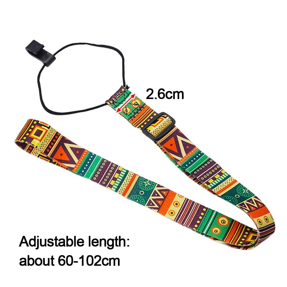 Adjustable Guitar Strap Ukulele Accessory Ethnic Style Polyester Guitar Belts Ukulele Strap Guitar