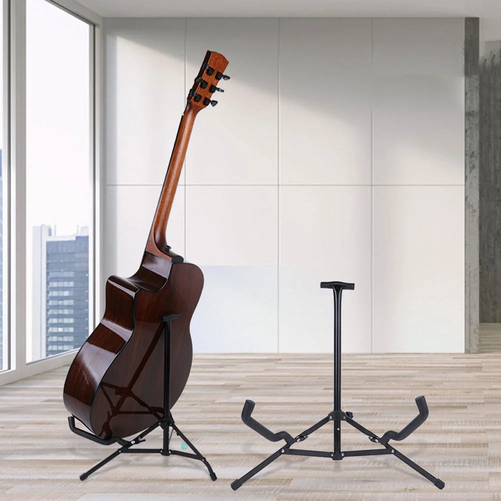 Folding Design Guitar Stand Adjustable Instrument Stand Floor Guitar Stand