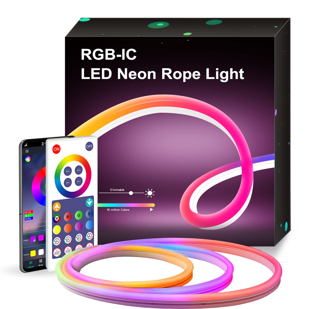 Wifi Smart DIY Modeling Music Neon Light with Music Light Bar Music Remote Control Horse Running Light
